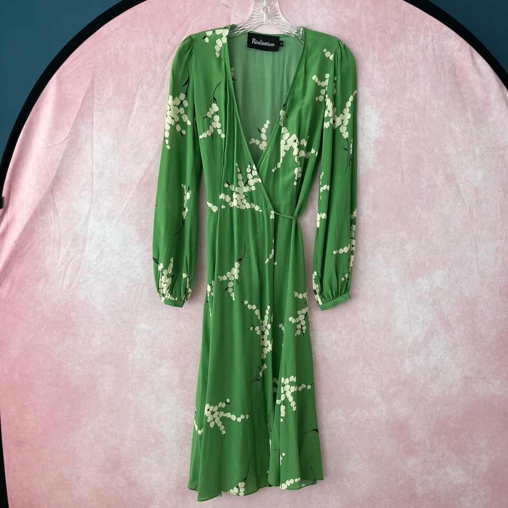 Realisation Par The Violette dress in Summer Loving Green XS